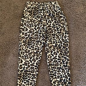 Cheetah print pants